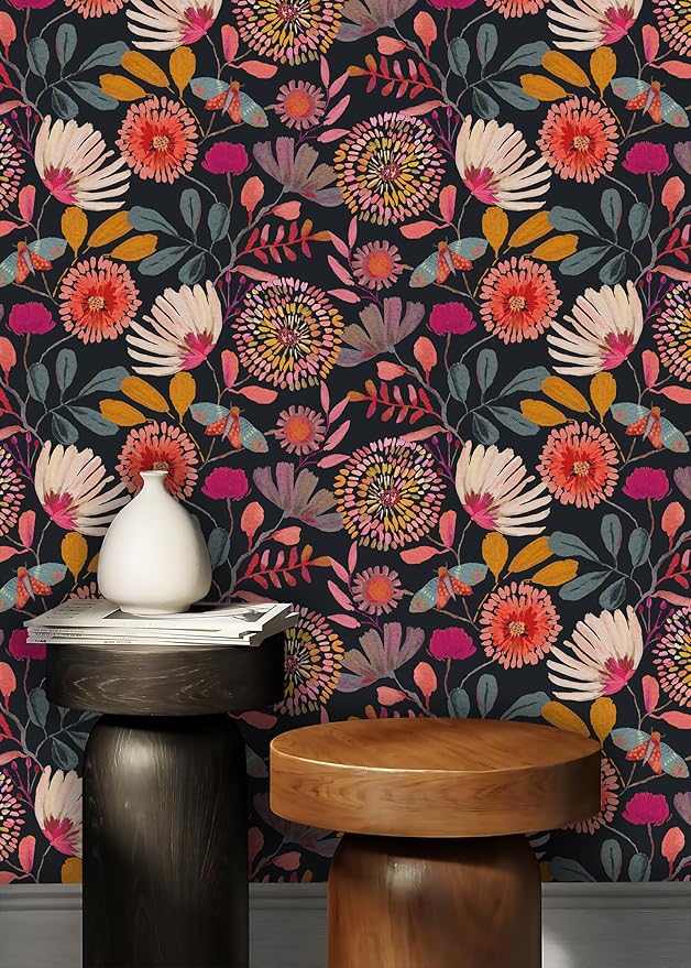 Wallpaper Peel and Stick Floral Wall Paper Removable Waterproof - Image 5
