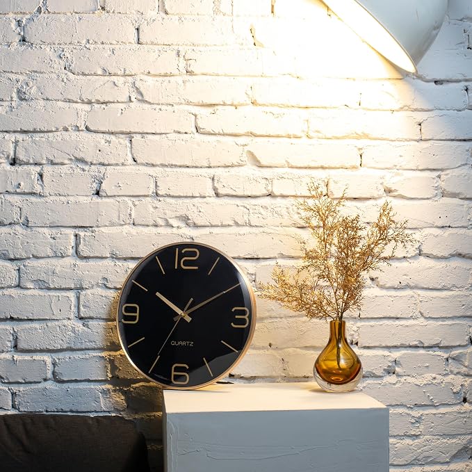 AYRELY® 12 Inch Silent Modern Wall Clocks Battery Operated, Wall Clock - Image 6