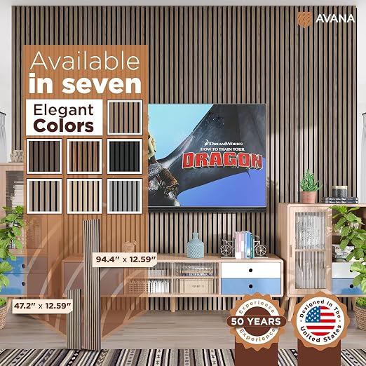 Avana Acoustic Wood Wall Panels – 47.2 X 12.6 Inch Walnut Acoustic Panels 2 PCs - Image 7