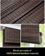 UNISHADES Cordless Bamboo Roman Shades - Image 4