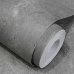 WADILE Dark Gray Concrete Wallpaper 15.7 in * 354 in, Cement Contact Paper 3D by WADILE