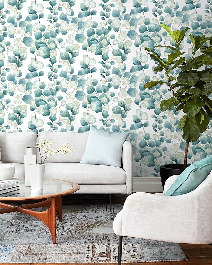 Timeet Peel and Stick Wallpaper Boho Leaf Contact Paper Removable Self Adhesive - Image 5