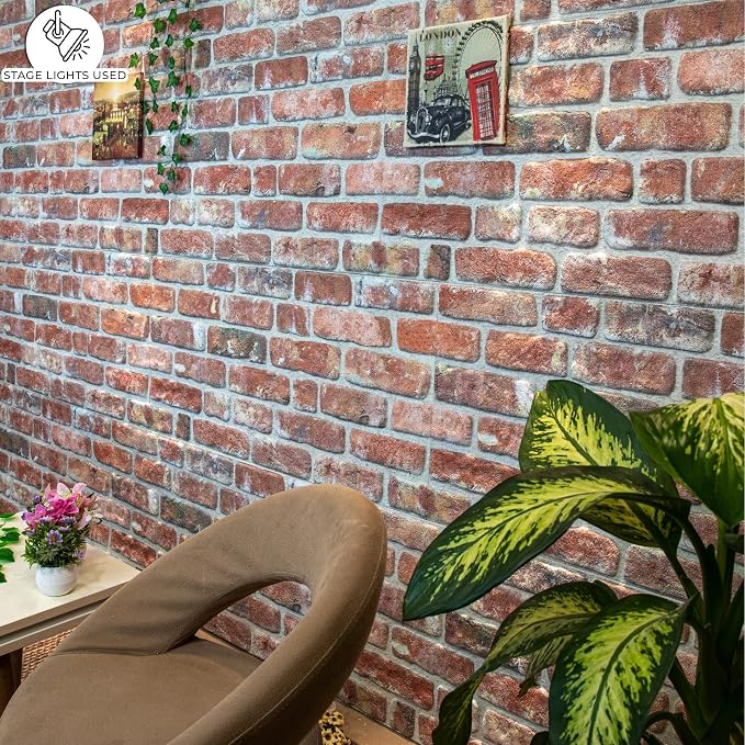 Dundee Deco 3D Wall Panels Faux Brick - Image 4