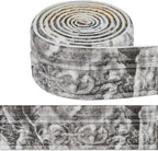180'' Marble Polyethylene Foam 3D Wall Edging, Self Adhesive Wallpaper Border - Image 2