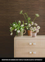 NuWallpaper x Society Social Brown Classic Faux Grasscloth Peel & Stick - Image 2