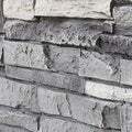 1.77 Inch Deep 3D Faux Stone Sample Panel Artisan Hand Painted Stacked Stone by Wallwell