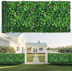 fanado Artificial Grass Wall Panels 40"x120", Hedge Green Wall Decor Backdrop by Unknown