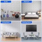 12 Pack Acoustic Panels with Self Adhesive, Soundproof Wall Panels, Brick Sound - Image 5