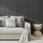 Grasscloth Textured Wallpaper Gray Peel and Stick 24inX393in Fabric Wall Paper - Image 6
