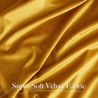NICETOWN Warm Gold Velvet Curtains 84 inches Long, Room Darkening Drapes - Image 7