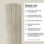 Ansehan Wallcovering W402 Marbletile Collection 36" W x 8 Yard L, Natural Paper - Image 9