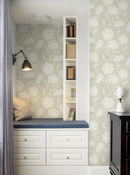 Safiyya Peel and Stick Wallpaper Floral Contact Paper Grasscloth Wall Paper - Image 6