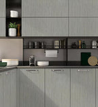 Grey Grasscloth Wallpaper Peel and Stick Textured Wallpaper - Image 6