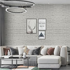 Gray Wallpaper Peel and Stick 15.75x196.85inch Contact Paper Grasscloth - Image 2