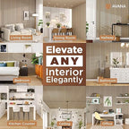 Avana Modern Acoustic Wood Wall Panel –93.2x11.25 Inch Panels – Fits 94x12 - Image 3