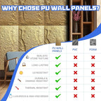 Stone 3D Wall Panels, 23.6"*47.2" Wall Paneling - Image 2