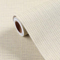 FunStick 24"x394" Grasscloth Peel and Stick Wallpaper Textured Removable Beige by FunStick