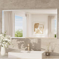 TokeShimi 48x24 Beveled Frameless Bathroom Mirror Decorative, Bathroom Vanity by RefinedBathroomAccessories