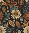 Vintage Boho Wallpaper Peel and Stick, Retro Flower Botanical Wall Paper Self by Laatse