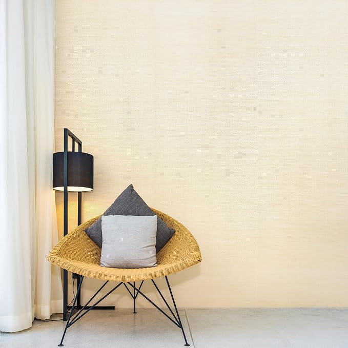 Ansehan Wallcovering W1321 Oxford Collection 36" W x 8 Yard L, Natural Paper - Image 3
