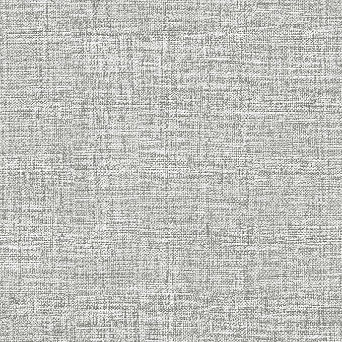 Amiya Grasscloth Grey Wallpaper Peel and Stick Faux Fabric Linen Contact Paper by AMIYApeelandstickwallpaper