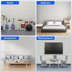 20 Pack Acoustic Panels with Self Adhesive, Soundproof Wall Panels, Brick Sound - Image 6