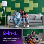 Acoustic Panels 12-Pack Soundproof Wall Panels 12"X12"X0.4" Sound Panels High - Image 2