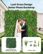 VEVOR Artificial Plant Wall, Fake Grass Wall Screen - Image 2