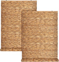 DoubleFill 2 Pcs Bamboo Shades Outdoor Reed Roll Up Blinds 36" W x 72" H by DoubleFill