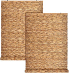 DoubleFill 2 Pcs Bamboo Shades Outdoor Reed Roll Up Blinds 36" W x 72" H by DoubleFill