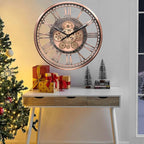 CLXEAST 21 Inch Large Roman Numeral Wall Clock - Image 5