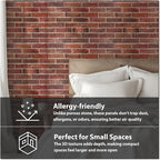 CONCORD WALLCOVERINGS ™ 3D Red Faux Brick Wall Panels - Image 5