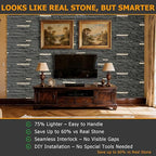 ROOMTEC 6-Packs Faux Stone Wall Covering Panels - Image 4