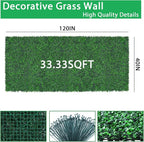 Yangrass Artificial Greenery Wall Roll, Vine Leaf Fence Panels - Image 3