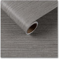 CRE8TIVE Dark Grey Grasscloth Wallpaper Removable Textured Wallpaper Stick and by CRE8TIVE