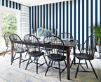 Guvana 17.7"x197" Navy Blue Wallpaper Striped Peel and Stick Wallpaper Blue and - Image 4