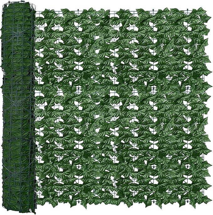 ODTORY Artificial Fence Privacy Screen: 4FT x 50FT UV-Anti Faux Greenery by ODTORYHOME