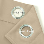 LEMOMO Blackout Curtains 66 x 95 inch/Beige Curtains Set of 2 Panels/Thermal - Image 6
