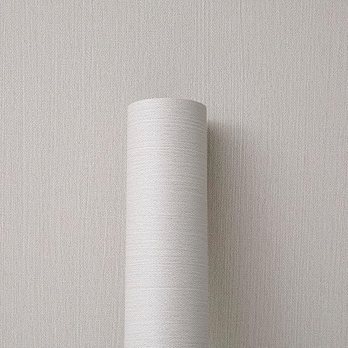 Haimin Fabric Wallpaper Textured Contact Paper Peel and Stick Faux Linen Wall - Image 9