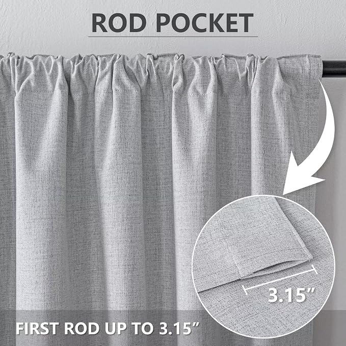 IGEMAEVE 100% Blackout Curtains 72 Inch Length - Image 4