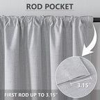 IGEMAEVE 100% Blackout Curtains 108 Inches Long - Image 4
