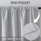 Blackout Curtains Customsize for Bedroom, 100% Black Out Curtains 1 Panel - Image 3