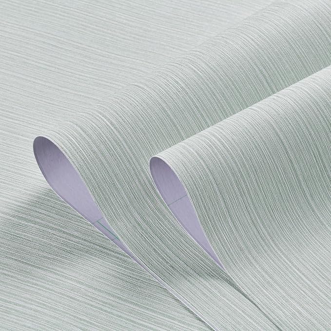 Haimin Grasscloth Wallpaper Textured 24in X 393in Fabric Contact Paper Textured - Image 4