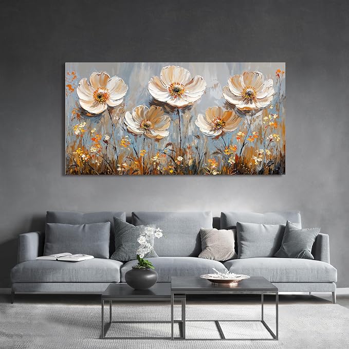 Canvas Wall Art Decor Art Work for Wall Decor Large Vintage Gold Wall Art - Image 3