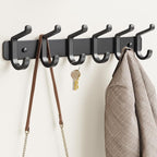 pickpiff Coat Rack Wall Mounted Heavy-Duty: Metal Coat Hanger 6 Hooks - Image 9