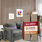 Avana Modern Acoustic Wood Wall Panels – 47.2 X 12.6 Inch White Oak Acoustic by AvanaHome