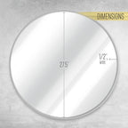 HBCY Creations Medium Round Mirror, Living Room and More, Modern Minimalist - Image 6