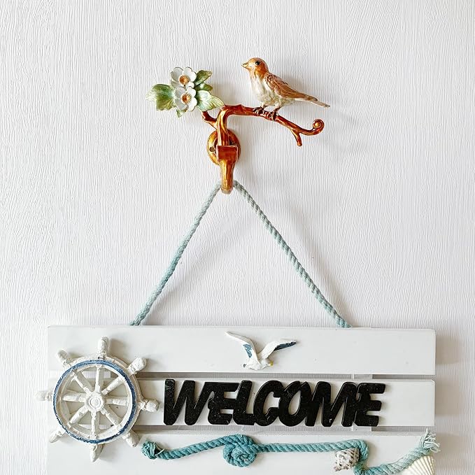 Vintage Bird Shaped Decorative Wall Hook Rack Hanger - Image 4