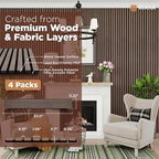Avana Acoustic Wood Wall Panels – 93.2x11.25 Inch Panels – Fits 94x12 Layout – - Image 4