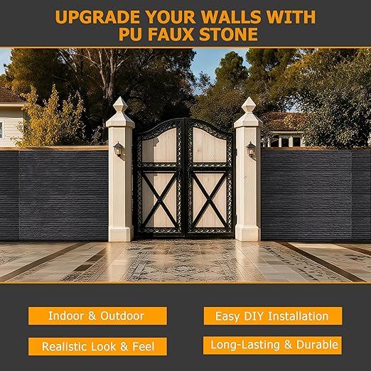ROOMTEC 6-Packs Faux Stone Wall Covering Panels - Image 7